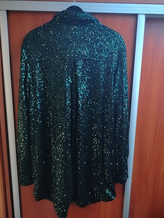 Piękna duża koszula w błyszczące cekiny  Prettylittething 40