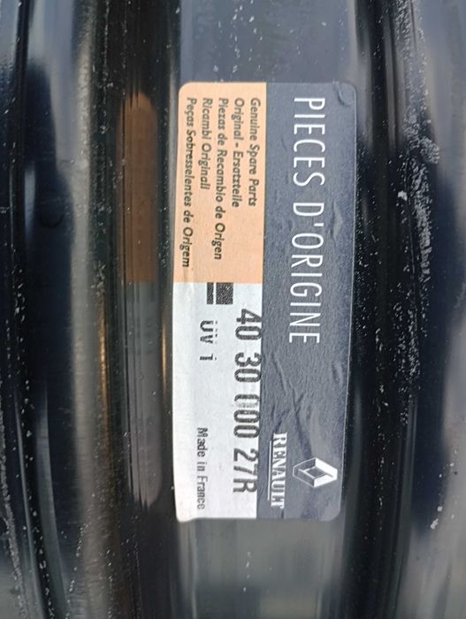 Felgi stalowe 16cali 5x114.3 RENAULT Captur Megane Laguna DACIA Duster