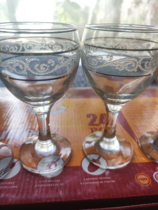 4 бокала Богемия,набор бокалов для вина