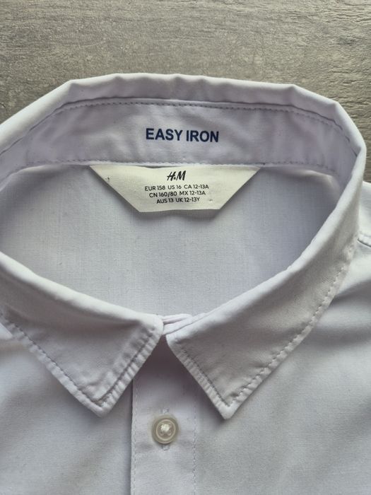 Biała koszula dla chłopca r 158