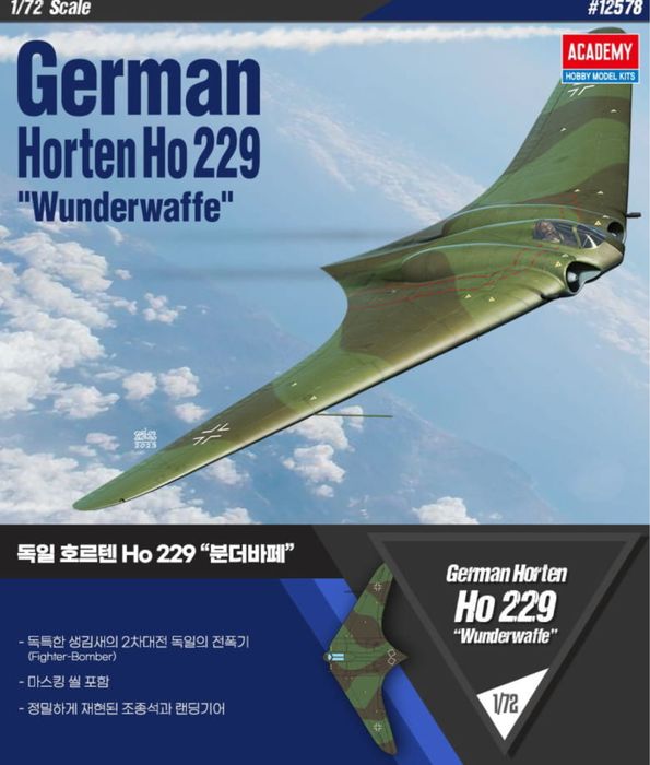 Academy 12583 Samolot Horten Ho 229 Wunderwaffe model
