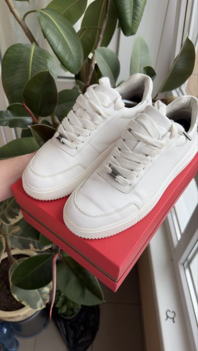 Кросівки шкіряні снікери Calvin Klein Men's Portly Sneaker розмір 43 M10 28 см