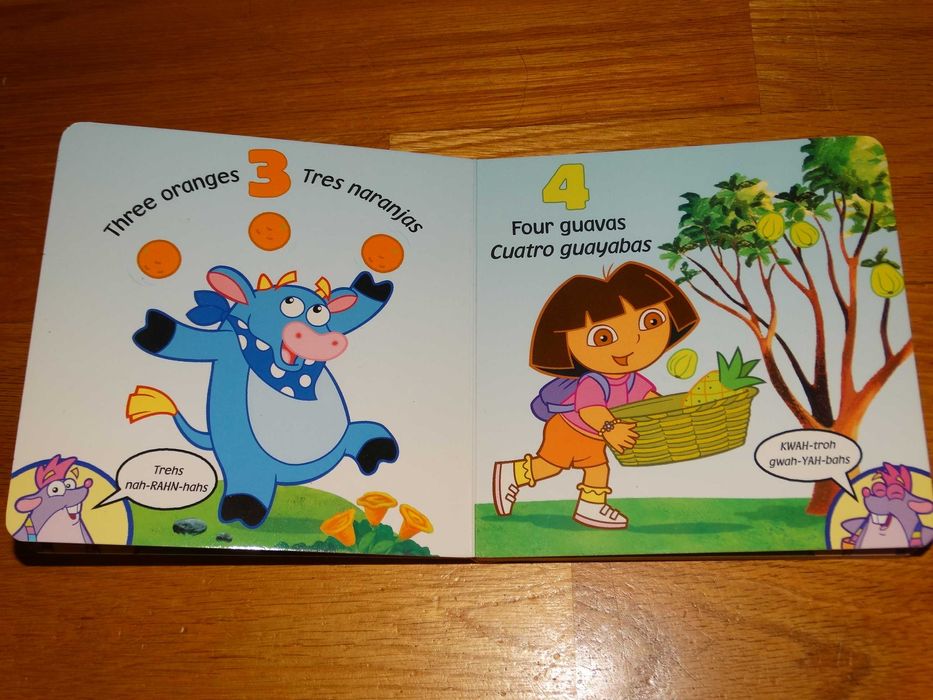 Nauka cyfr po angielsku i hiszpańsku Count with Dora! Dora i Butek