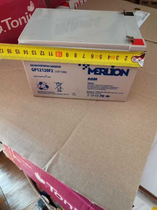 Аккумулятор 12v 12Ah Merlion GP12120F2
