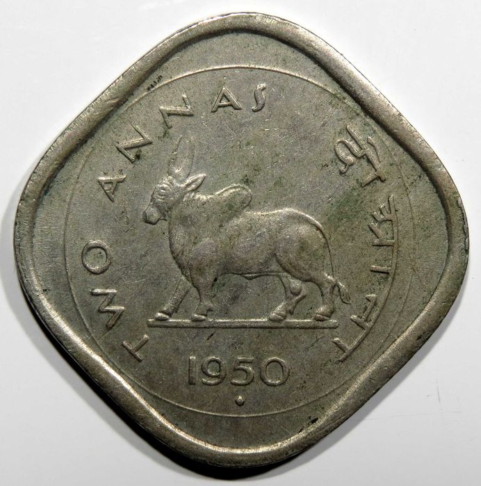 Moedas INDIA - Half, One e Two Annas 1950 ( preços individuais )