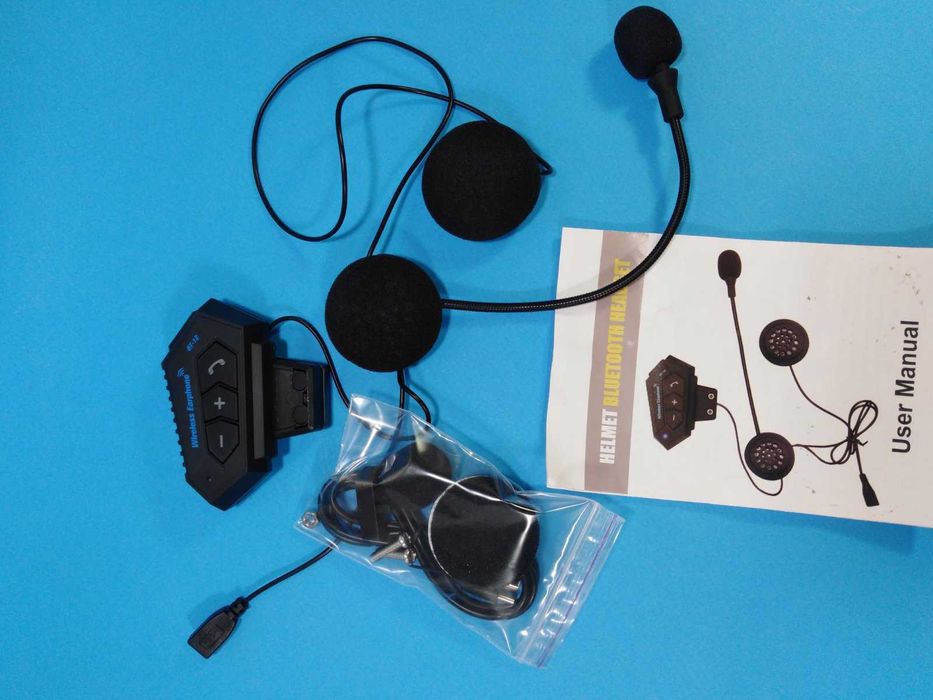 Мотогарнитура Bluetooth BT12 FLEX влагозащищенная (Stereo, 500mAh)