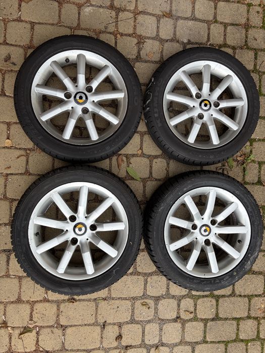 Felgi aluminione z zimowymi oponami Smart ForFour