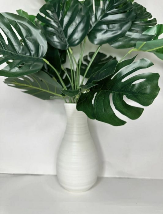 Штучний вазон монстера, декор, искусственный вазон