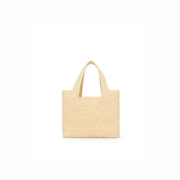 Сумка Small Font Tote In Raffia Natural