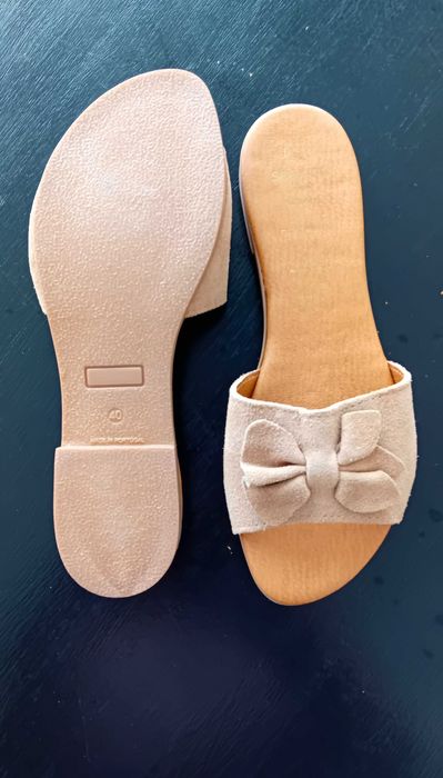 Sandália achinelada - bege - 40 - Seaside