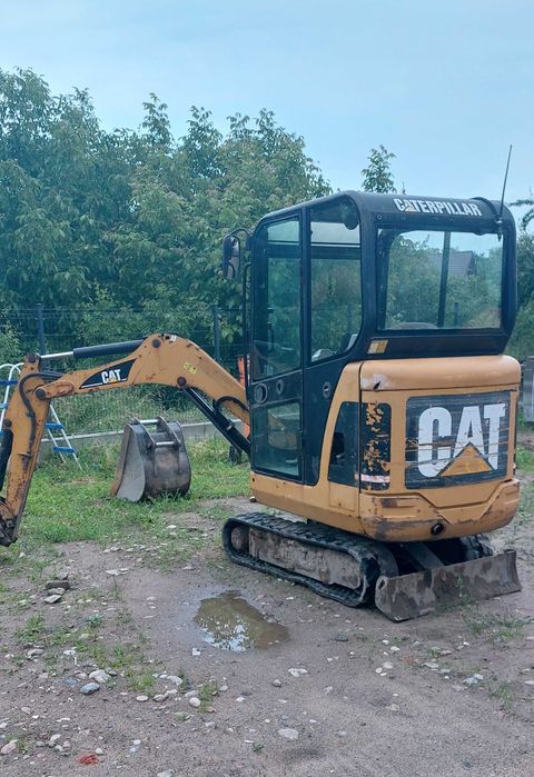 Minikoparka koparko-ładowarka paleciak świder odwodnienie ogrodzenia