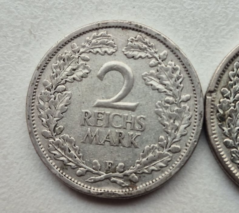 Німеччина 2 марки 1925 та 1926 років дві монети