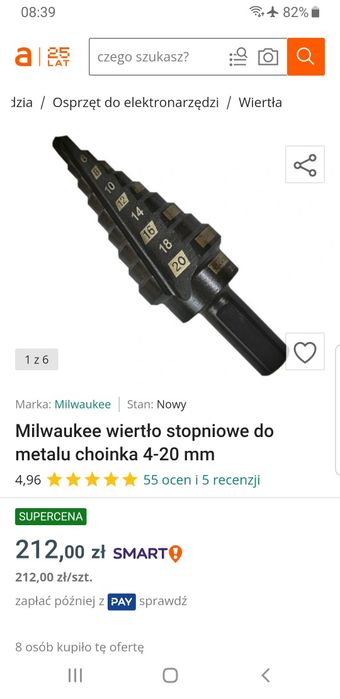 Milwaukee wiertło choinka 4-20mm