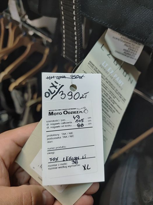 Spodnie FOX Legion LT Black cross enduro quad rozmiar 38