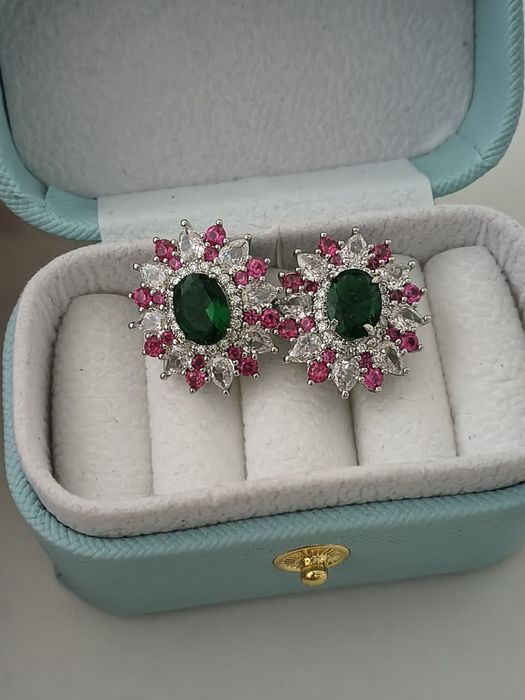 Srebrne Kolczyki  na sztyfty