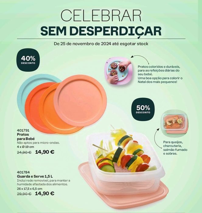 Tupperware Varias Promoções Imperdíveis desde €14.90