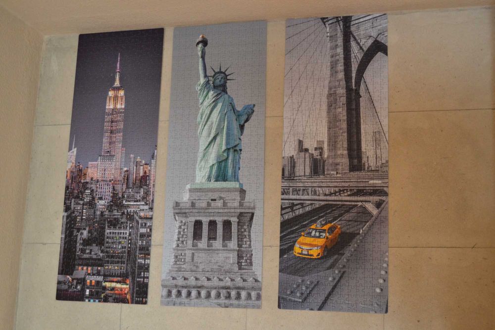 Vários puzzles 500pcs montados