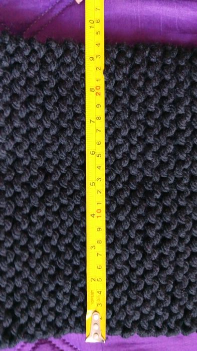 Cachecol infinito em lã preto