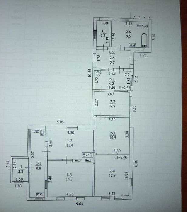 Частина будинку, Залютине, 37,3 м²