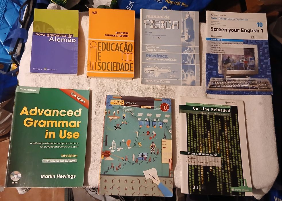 Lote Livros Gramáticas e outros ver todas fotos