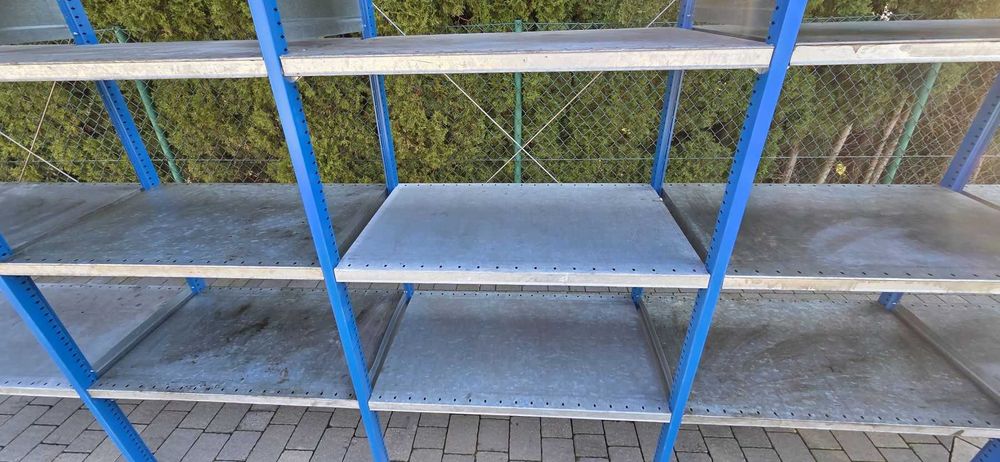 Regały półkowe z demontażu używane 60gł x100x200 wys ocynkowane pólki