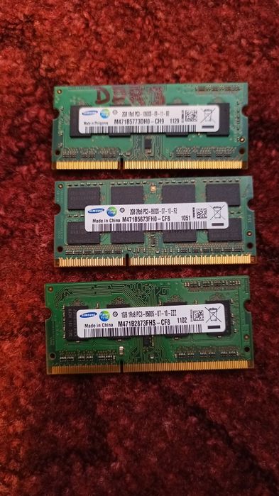 Оперативна память DDR3 для ноутбука
