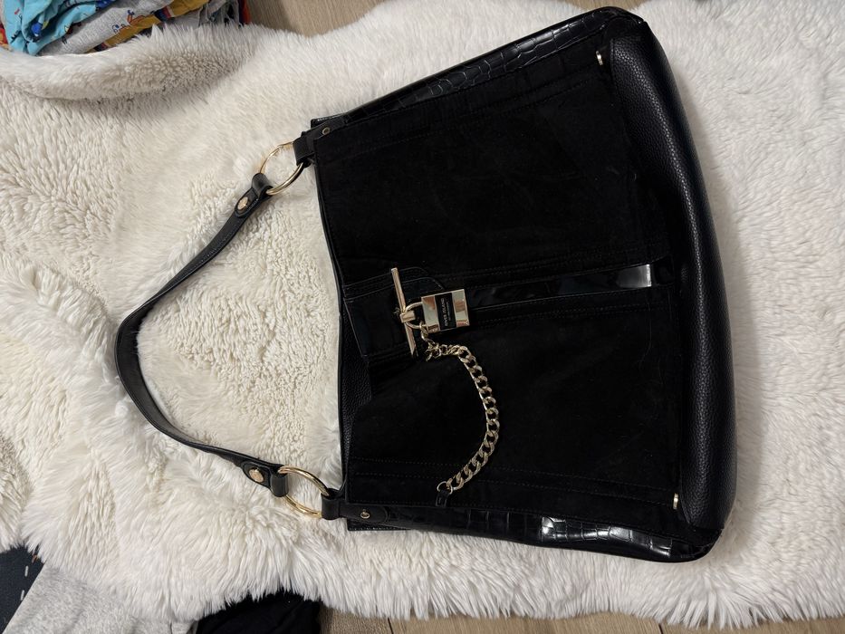 Torebka czarna shopper River Island