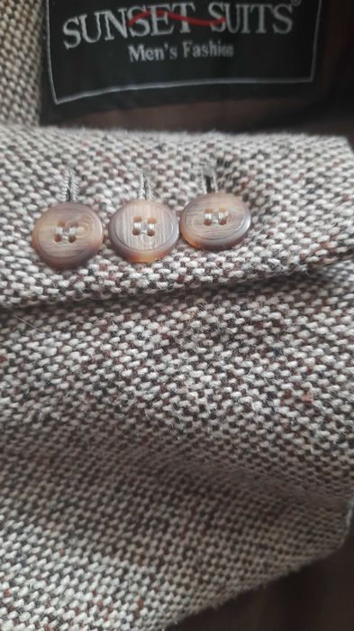 budrysówka męska; męski płaszcz krótki; marynarka wełniana