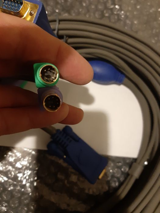 Кабель подовжувач для VGA PS/2 -  миша+клавіатура+монітор  9,2 метра