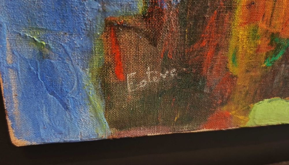 Quadro Óleo Sobre Tela Maurice Estève