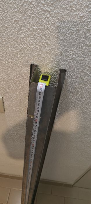 Calhas galvanizados. 1 m, 3 m.