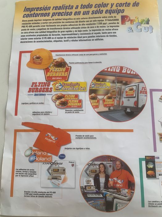 Plotter Roland de Corte e impressão