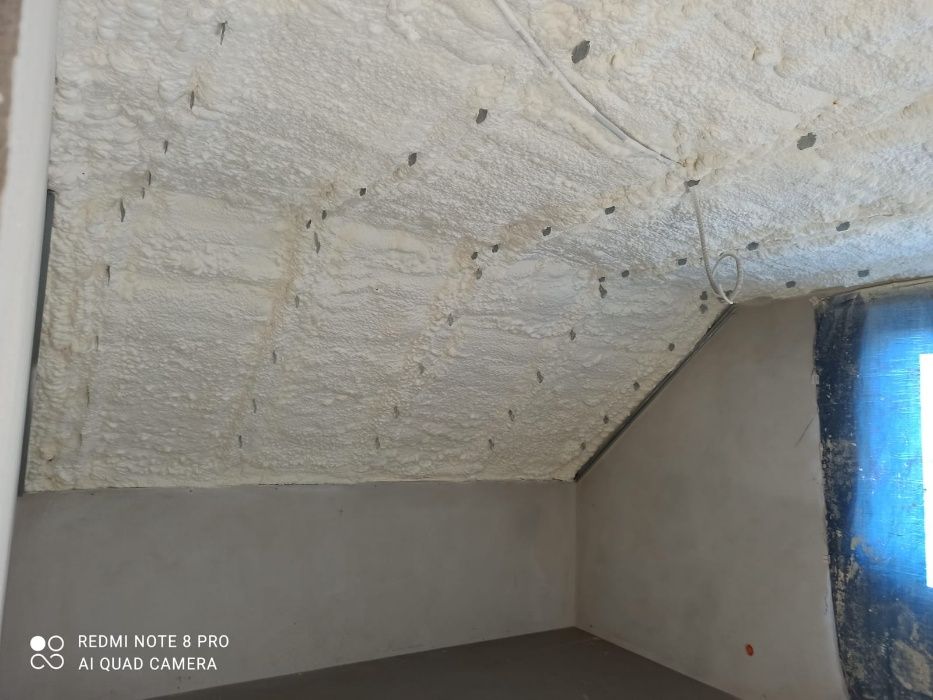 Ocieplanie pianą PUR, Ocieplenie poddasza, Ocieplanie pianka PUR