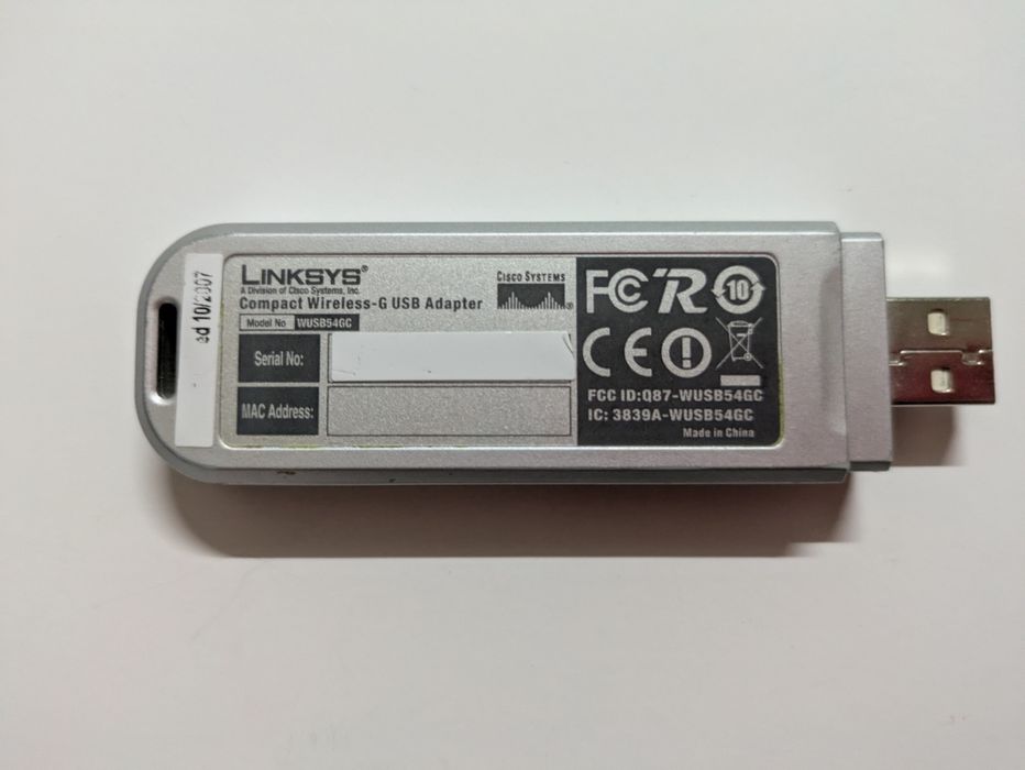 Cisco-Linksys WUSB54GC Compact Wireless-G USB Adapter