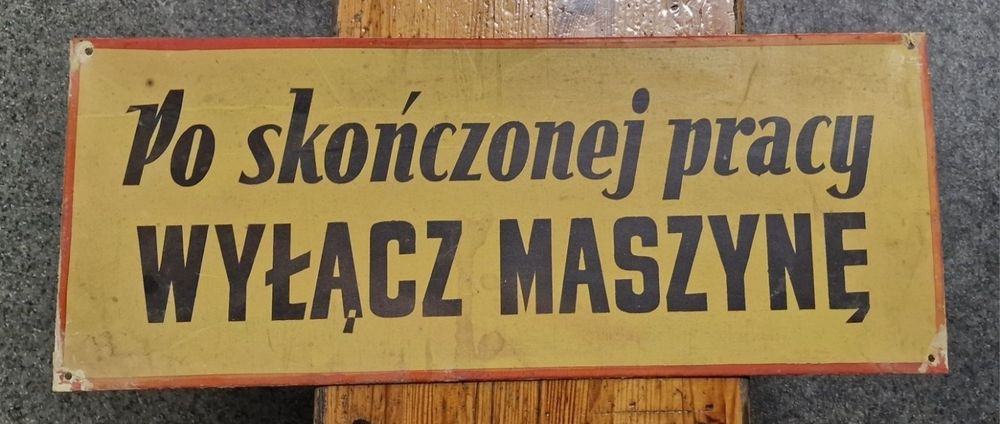 Orygnalna Tablica Informacyjna PRL