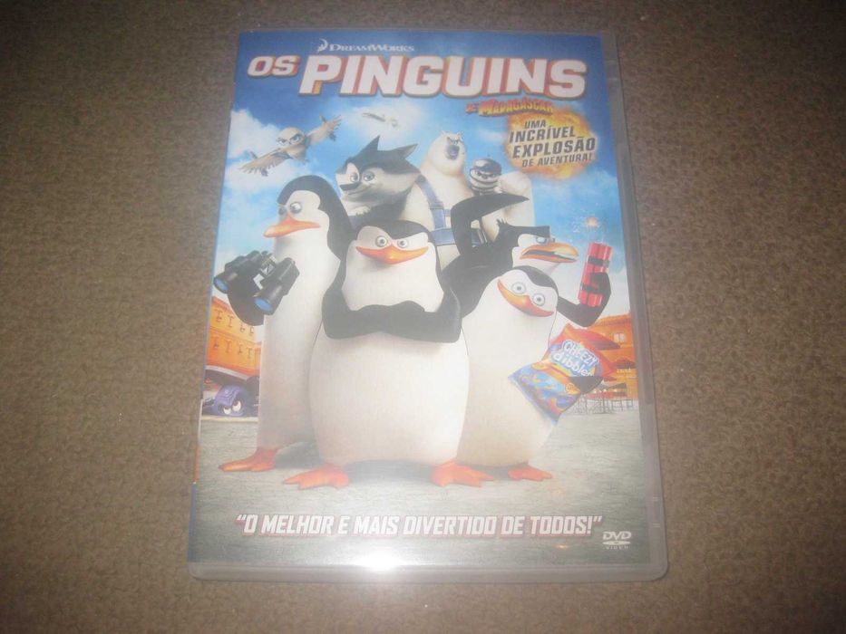 DVD "Os Pinguins de Madagáscar" da DreamWorks Animation