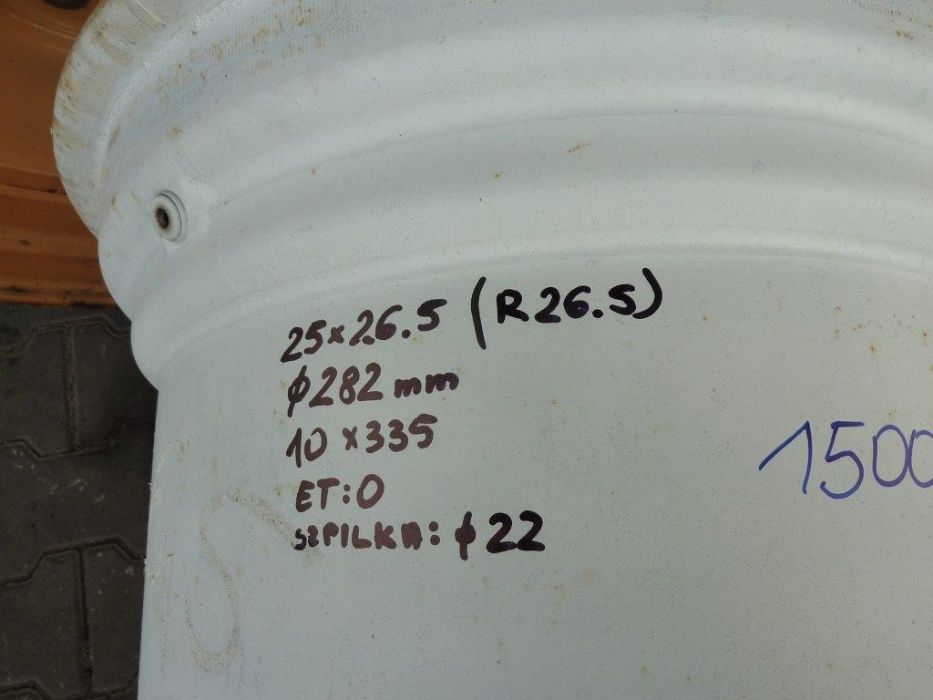 Felga używana 25x26.5 10x335mm ET0 800zł D14