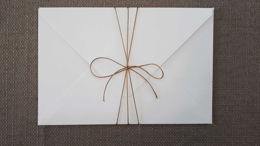 Nowoczesne Zaproszenie Ślubne Oryginalne GOLD