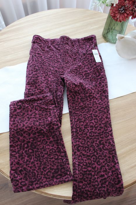 Calças bombazine elásticas tigressa, tons de rosa/roxo, com etiqueta