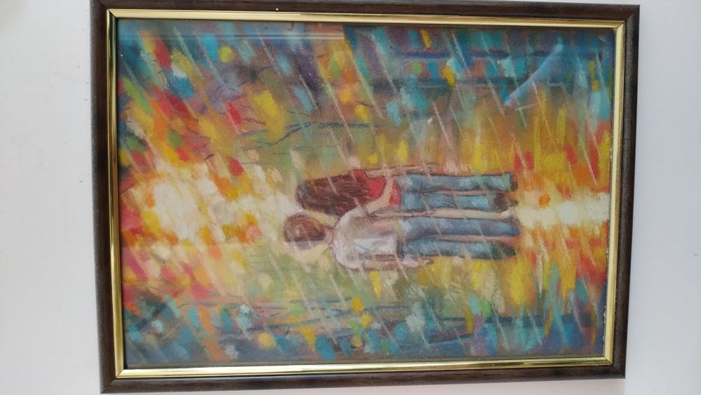 Картина яркие цвета, романтический подарок, валентинка