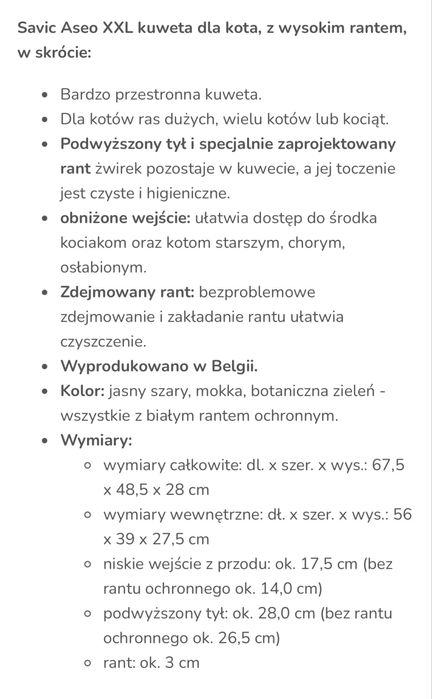 Kuweta dla kota Savic Aseo XXL