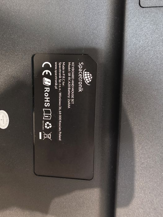 Klawiatura + mysz bezprzewodowa SpaceTronik SP-RCA20