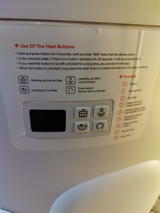 Nowoczesna samoczyszcząca kuweta dla kota AmiCura Cura  2 Led WiFi now