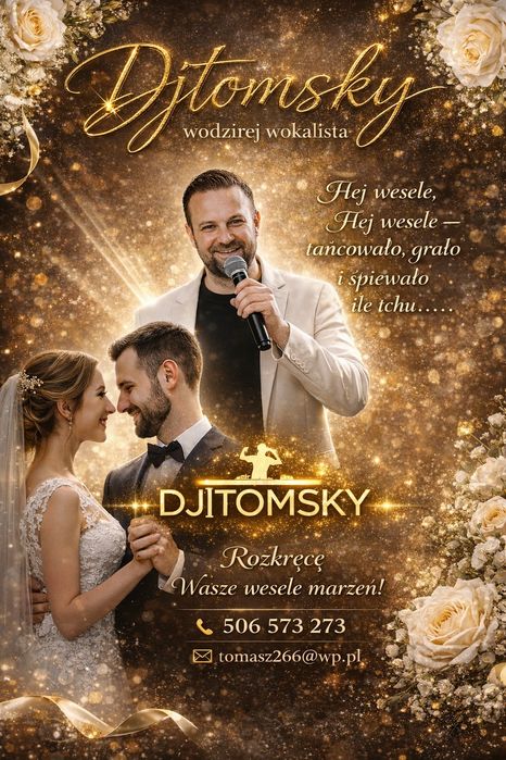 Dj Tomsky wodzirej / prezenter / wokalista/dj  imprezy 2026/2027