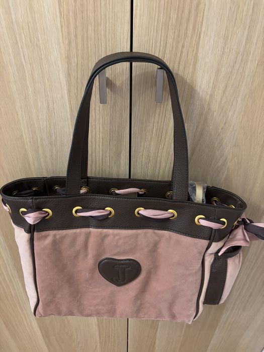 Torba shopper Juicy Couture pudrowy róż