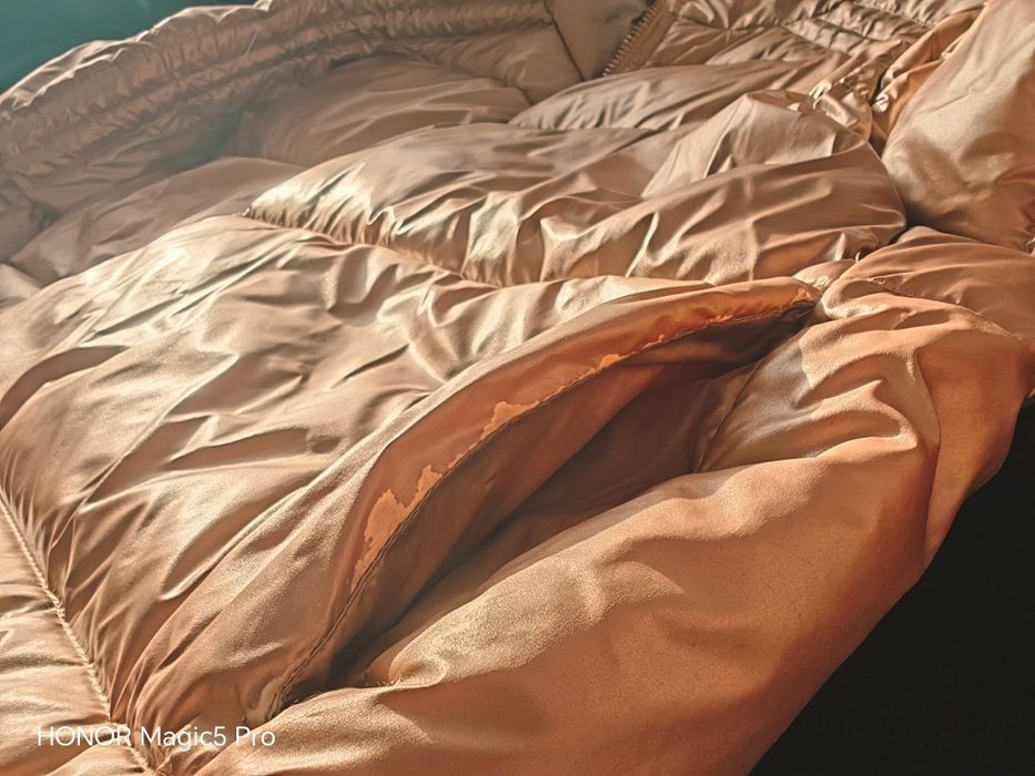 Kurtka dwustronna srebrno-szampańska