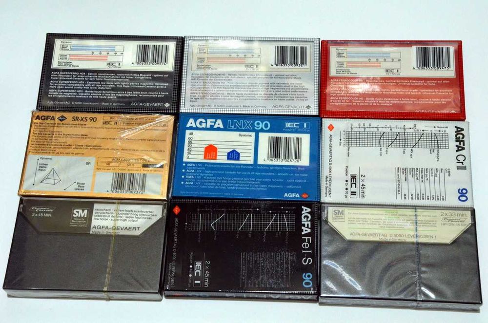 Аудио кассета  AGFA  Chrome Stereo  Ferro Super SR HR Германия  касета