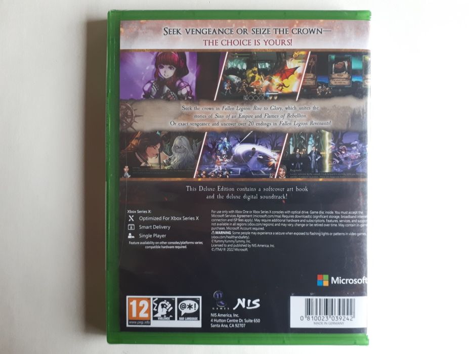 Fallen Legion Rise to Glory / Fallen Legion Revenants (Selado) Xbox