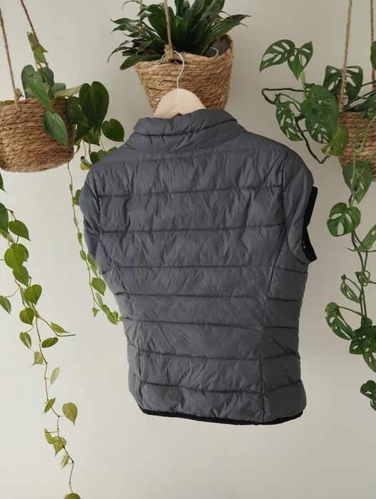 Wiosenny, szary pikowany bezrękawnik, z kieszeniami r .40 Mango Sport
