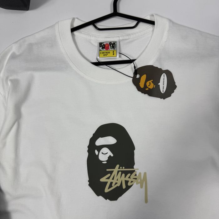 Футболка Bape x Stussy S-XL бейп стусі тішка a bathing ape